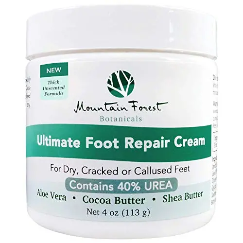 Crème Ultime de Réparation du Pied 40% Urée | Traitement des Talons Fissurés et des Cornes | Enlèveur de Peau Mortes Unscented à l'Aloe Vera, Cacao et Karité | Hydratant pour Pieds Crème Ultime de Réparation du Pied 40% Urée | Traitement des Talons Fissurés et des Cornes | Enlèveur de Peau Mortes Unscented à l'Aloe Vera, Cacao et Karité | Hydratant pour Pieds