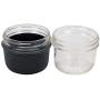 MJL Wide Mouth Half Pint Silicone Sleeve for Kerr Mason Jars (Charcoal Gray, 2 Pack)