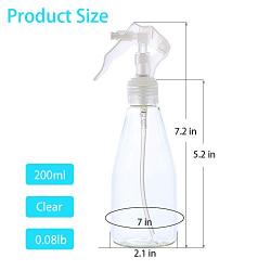 XiongXinLive Spray Bottle 200ml/6.8oz 2pcs PET Plastic Spray Bottle Fine Mist Spray Bottle PP Empty Spray For Alcohol Water Perfumes,Gardening