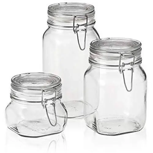 Bormioli Rocco Fido Canning Jar, Set of 3 (17.5 oz,33.75 oz,50.75 oz.) Bormioli Rocco Fido Canning Jar, Set of 3 (17.5 oz,33.75 oz,50.75 oz.)