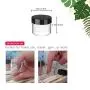 Klare Rund-Behälter-Set, 20 Stück, mit Deckeln für Proben, Salben, Make-up & Kosmetik, Salben, BPA-freier PET-Behälter für Geschenke & Reisen (schwarze Deckel, 20 Stück)