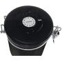 Black Coffee Container Airtight - Coffee Canister Kitchen Storage Coffee Jar With Date Tracking For All Types Of Coffee - by Mixpresso (16 Ounces)
