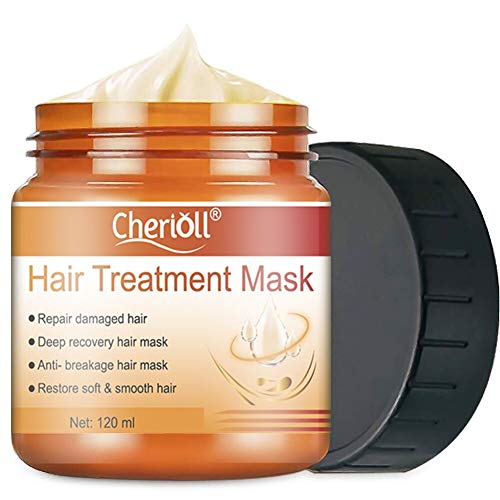 Hair Mask, Hair Treatment Mask, Hair Root Treatment, Hair Nourishing Mask, Restore Soft Hair, Deep Conditioner Suitable for Dry and Damaged Hair, Hair Tonic Keratin Hair & Scalp Treatment, 120g