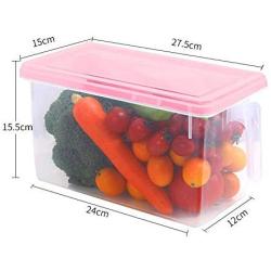 Yl Ly Food Storage Refrigerator Storage Box With Handle Kitchen Food Storage Box Sealed Jar Storage Tank Storage Tank Plastic Pink