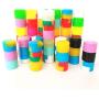 100Pcs Non-Stick Silicone Wax Dab Containers 2ml Multi Use Storage Jars Cream Emulsion Bottles Assorted Colors