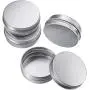 24 Pack 2 oz / 60ml Round Aluminum Lip Balm Tin Cans with Screw Top Lids - Silver Cosmetic Sample Containers - Metal Empty Tins Travel Storage Tin Jars for Salve, Spice, Candies or Crafts 24 Pack 2 oz / 60ml Round Aluminum Lip Balm Tin Cans with Screw Top Lids - Silver Cosmetic Sample Containers - Metal Empty Tins Travel Storage Tin Jars for Salve, Spice, Candies or Crafts