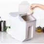 Boîte de Farine pour Cuisine avec Roulettes, Couvercle Scellé, Récipient de Stockage de Riz en PP (80 tasses / 33 lb), Pack de 2 Boîte de Farine pour Cuisine avec Roulettes, Couvercle Scellé, Récipient de Stockage de Riz en PP (80 tasses / 33 lb), Pack de 2