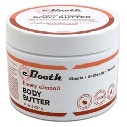 C.Booth Honey & Almond Body Butter 8 Ounce Jar (235ml) (2 Pack)