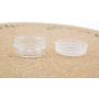 CCHW 105 pcs Clear Empty 3 Gram/ 3ML Plastic Pot Jars Sample Case Cosmetic Containers with Lids
