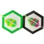 Silikon Hexagon Matte 22ml Beutel, Wolke-Formige Behälter, Wachsölbehälter, Konzentrationsbehälter, Silikonbehälter mit Metallstab (Zufarbige, 1 Stück)
