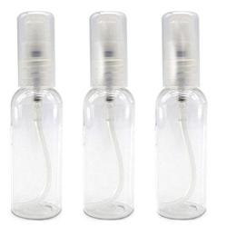 3PCS 50 ML (2 ounce) Empty Refillable Clear Plastic Pump Bottle Small Press Container For Lotion Cream Bath Shower Shampoo Skin Care Essential Oil Travel