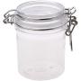 RUZYY PETP Food Storage Milk Powder Box Clamp Lid Air Tight Sealed Locking Jar Kitchen - 200ml