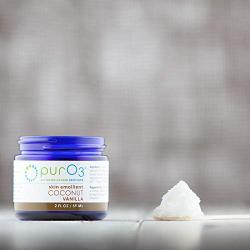 PurO3 Ozonated Coconut Oil with Vanilla - 2 oz - Glass Jars