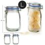 Enkrio Reusable Zip lock Snack Bags, Mason Jar Zipper Food Saver Storage Bags for Travel Camping