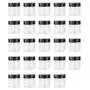 XICHEN (24 Pieces) 10G/10ML Clear Plastic Cosmetic Round Container Jars with BLACK Lids XICHEN (24 Pieces) 10G/10ML Clear Plastic Cosmetic Round Container Jars with BLACK Lids