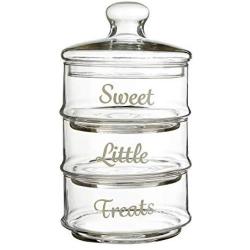 Premier Housewares Stackable Storage Jars, Clear, 3-Piece