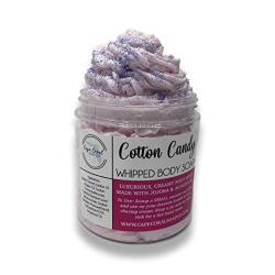 Cotton Candy Scented Whipped Body Wash - 4 Ounce Luxurious Body Frosting - Foaming Body Wash