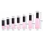 1 Stück 15 ml 0,5 oz Rosa Leere Glas Lotionpumpe mit Schwarbem Pumpenkopf und Verschluss – Emulsionsbehälter, Refillbar, Robust, Tragbar für Reise, Urlaub und den täglichen Gebrauch