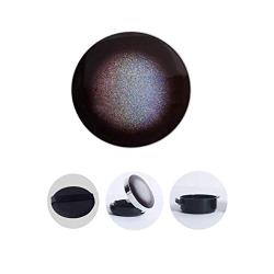 JESICUM 12ML 0.4oz Empty Makeup Powder Container Holder Empty Air Cushion Puff Case DIY Sponge Puff Dressing Box with Mirror for BB CC Liquid Foundation Cream (Black)