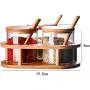 TNKML Glass Seasoning Jar Condiment Seasoning Jar Glass Seasoning Container, Spoon With Wooden Lid Storage Jar, Used For Kitchen Tea Coffee Sugar Salt TNKML Glass Seasoning Jar Condiment Seasoning Jar Glass Seasoning Container, Spoon With Wooden Lid Storage Jar, Used For Kitchen Tea Coffee Sugar Salt