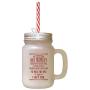 Maroon Could Pick One Moment I Pick That Day That Met You Frosted Glass Mason Jar With Straw