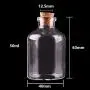 Glasbehälter & Flaschen | 24 Stück 50ml Größe 406312.5mm Transparente Glasflaschen mit Korkstopfen, leere Gewürzflaschen, Glaskapseln, für Geschenke & Basteln | von HUDITOOLS | 1 PC