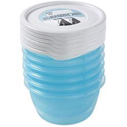 keeeper Freeze Food Box Mia Polar 0,2L Round 6 Pieces, Polypropylene, Blue, 9.5 x 9.5 x 5 cm