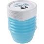 keeeper Freeze Food Box Mia Polar 0,2L Round 6 Pieces, Polypropylene, Blue, 9.5 x 9.5 x 5 cm