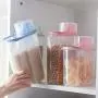 Speicherkiste XIAOXIAO Kitchen Große Abdichtbare Dose Mehrkornbehälter Für Sundries Tanks Plastik Lebensmittelbehälter (Farbe: Rosa, Größe: S)