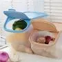 Boîte de Rangement pour Riz, Fruits et Graines – Grand Capacité, Conteneur en Plastique avec Couvercle Glissant (Rose, S) Boîte de Rangement pour Riz, Fruits et Graines – Grand Capacité, Conteneur en Plastique avec Couvercle Glissant (Rose, S)