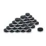 Bouteilles vides Houseables 3g, 3 ml, 50 pièces, BPA Free, Contenants en plastique, Pots ronds noirs avec couvercle à vis, Petite bouteille 3g, pour maquillage, fard à paupières, vernis à ongles, poudre, peinture, bijoux.