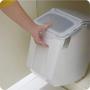 Kitchen Flour Box with Wheels Seal Locking Lid PP Rice Storage Container Food Containers ((33Ib / 80 cup),Pack-2)