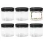 Bouteilles en PET Transparent de 473 ml (16 oz) avec Couvercles, Pack de 6, Réutilisables, Fabrication Américaine, 6 Étiquettes, Idéales pour la Cuisine, Cosmétiques, Lotion, Produits d'Hygiène Personnelle et plus encore.