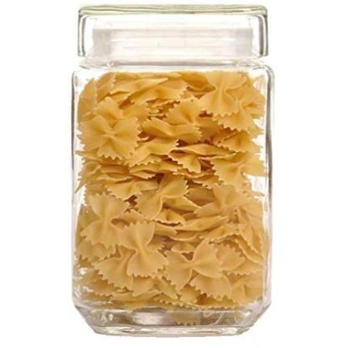 HEHGU Glass Moistureproof Containers for Storing Food Tea Leaf with Sealed Lids Jars Dispensers, 1500 ML