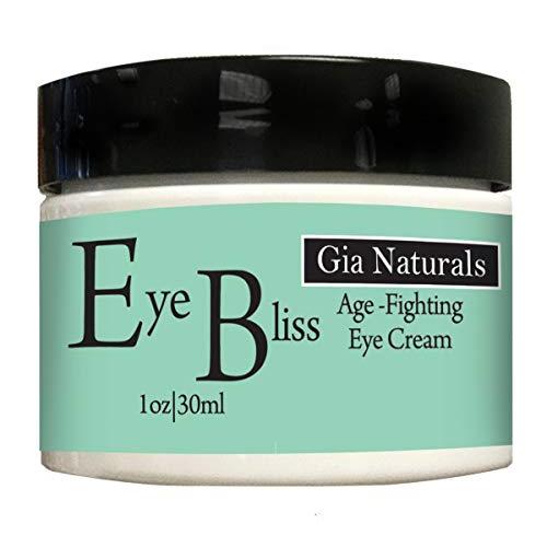Pure, Natural and Organic EYE BLISS Eye Cream. Full 1 OZ. Firms, Tones, Tightens, Corrects and Prevents Aging. Made in USA. Cruelty Free
