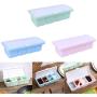 4 Grids Plastic Container Holder for Seasoning Rack Spice Pots Box Storage Container Condiment Jar Kitchen Tool,Pink