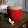 Emile Henry EH348763 Garlic Jar, Ceramic, 14.6 x 14.6 x 13.4 cm, Ceramic, Feu Doux, 14,6 x 14,6 x 13,4 cm