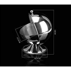 Stainless Steel Kitchen Spherical Sugar Bowl Seasoning Bottle Spice Tank Can Flip