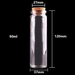 | Storage Bottles & Jars | 24pcs 20ml 50ml 65ml 90ml Small Glass Bottles with Cork Stopper Empty Spice Bottles Jars Gift Crafts Vials | by HUDITOOLS | 1 PCs