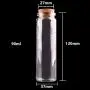 Glasbehälter & Flaschen | 24 Stück 20ml 50ml 65ml 90ml Kleine Glasflaschen mit Korkstopfen – Leere Gewürzflaschen, Glasgefäße, Geschenk-Craft Vials | von HUDITOOLS | 1 PC