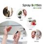 Lisapack 1oz Small Plastic Spray Bottle (12 Pack) Empty Mini Fine Mist Travel Size Atomizer, Tiny Sprayer for Little Perfume, Water, Cologne, Alcohol, Samples (Clear, 30ml)