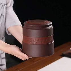 Home Décor Ceramic Jar Food Storage Container Kitchen Tea Storage Jar Home Decoration Accessories，Gifts Decorative Accessories (Color : Brown, Size : 141411cm)