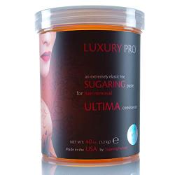 Sugaring Paste Luxury PRO – Organic Hair Removal - HARD Paste for Brazilian Bikini 40 oz / 2.5 lbs - Sugar Wax Hair Remover - PROFESSIONAL SKILLS REQUIRED