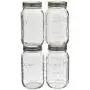 Mason Craft & More Kitchen Jam/Jelly Weite-Mund Glas Einmachgläser Set, 4er-Pack von 32 oz.