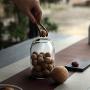 Multi Function Sealed Can Kitchen Glass Storage Tank Sealed Cans Food Grains Storage Container Jar Tea Vessel Tool,S
