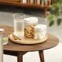 HIZLJJ Set of 4 Food Storage Containers,Silicone Airtight Lids for Pasta,Tea,Coffee,Cookies,Snacks For Kitchen and Pantry, Borosilicate Jars HIZLJJ Set of 4 Food Storage Containers,Silicone Airtight Lids for Pasta,Tea,Coffee,Cookies,Snacks For Kitchen and Pantry, Borosilicate Jars