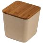Rayher 46431000 Bamboo Storage, Square, 700ml, 11x11x11cm, Box 1pc, Natural