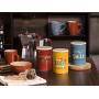 Tognana DE1BAN6M034 Vintage Coffee Storage Jar with Airtight Lid, 5.8 Cups, Red