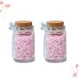 UPKOCH 2Pcs Glass Jars with Lids Spoon Pudding Bottle Yogurt Container Jam Bottle Glass Pudding Jars Yogurt Jars for Home Store