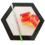 SZBS A Set Silicone Hexagon Mat 9ml Container Cube Shape Container Wax Oil Container Concentrate Storage Containers Wax Silicone Jar With A Metal Rod (Black, 1)
